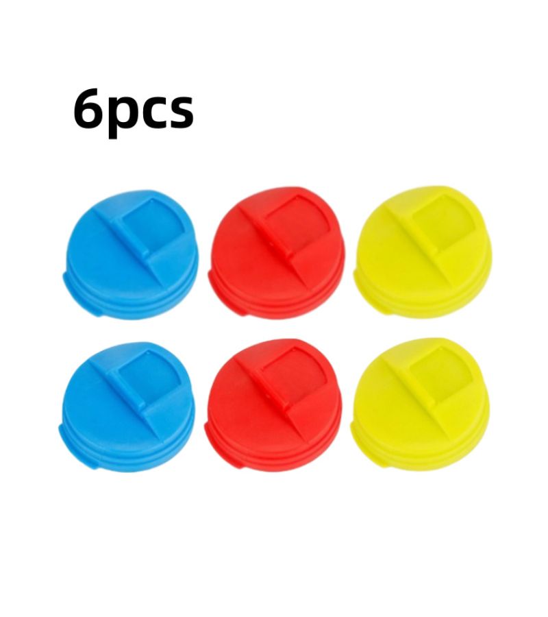 6 Pack Reusable Soda Can Lids Leakproof Stain And Water Resistant PP Can Covers Mix Color Ideal For Cooking Dining And Refrigerator Use - Image 3