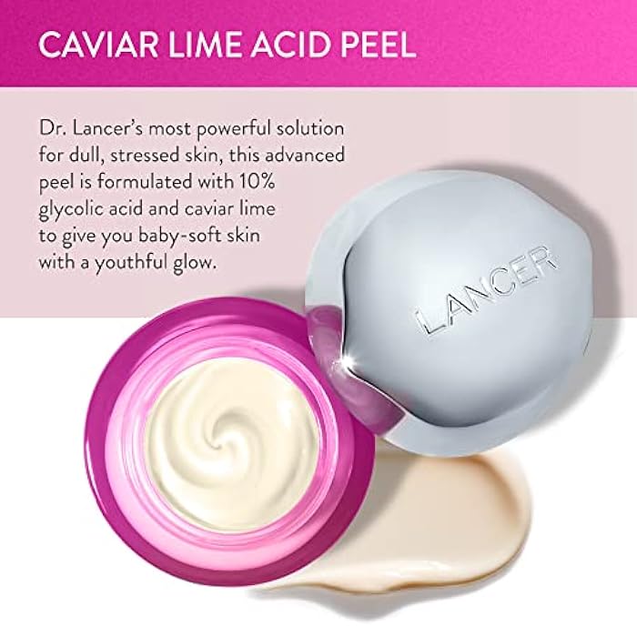 Lancer Skincare Caviar Lime Acid Peel, Retinol Facial Chemical Peel with Brightening Glycolic Acid, 1.7 Fluid Ounces… - Image 2