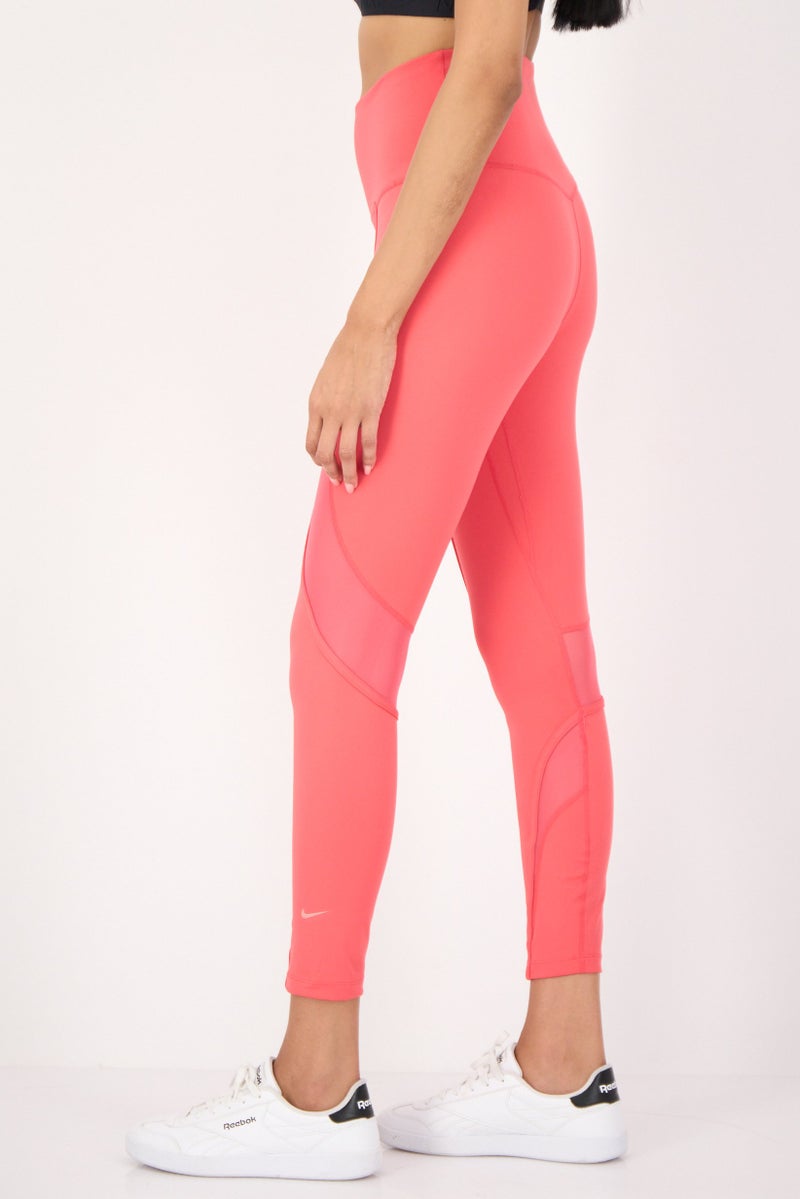 Nike سراويل رياضية نسائية للياقة البدنية، وردي - Image 2