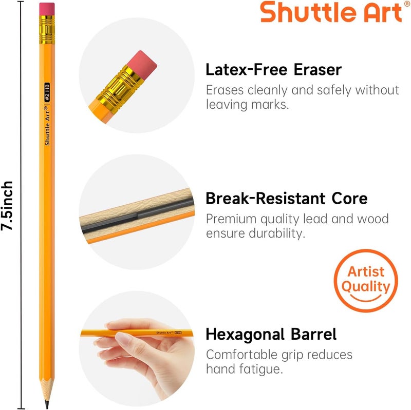 Shuttle Art 60 Pack #2 HB Pencils - Image 3