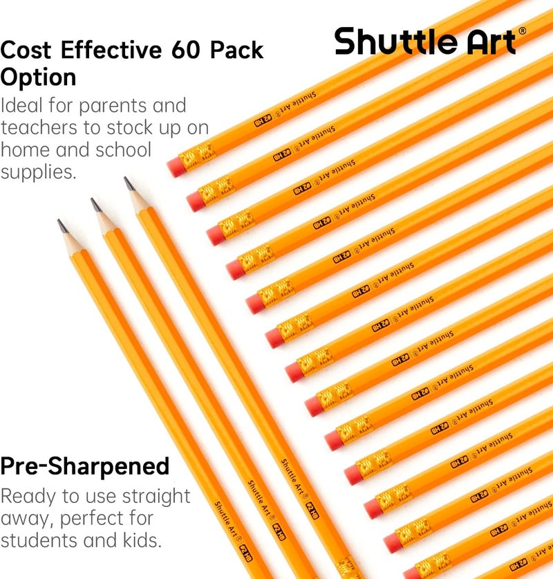 Shuttle Art 60 Pack #2 HB Pencils - Image 2