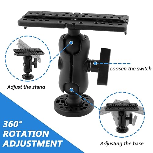 Trasylph Fish Finder Mount Base, Universal 360 Rotation, Black - Image 4