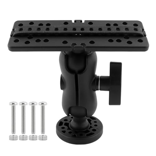 Trasylph Fish Finder Mount Base, Universal 360 Rotation, Black - Image 1