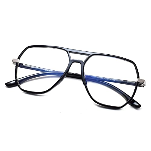 Peter Jones Aviator I Anti Glare Reading Glasses I Unisex I Computer Readers I UV 400 (AG025) - Image 1