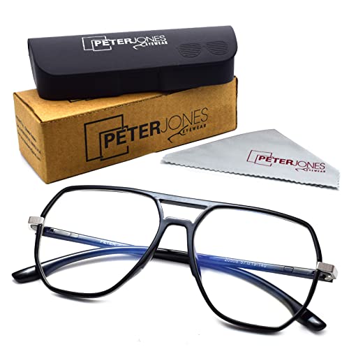 Peter Jones Aviator I Anti Glare Reading Glasses I Unisex I Computer Readers I UV 400 (AG025) - Image 5