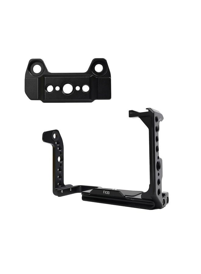FUGASUN FX30 FX3 Camera Cage, FX3 FX30 Cage with Cold Shoe Port for Sony FX3 FX30 Camera Case Camera Rig Cold Shoe - Image 3