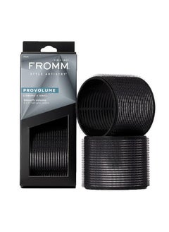 Fromm ProVolume 3 SelfGrip Ceramic Ionic Thermal Hair Rollers 2 Count Large Salon Quality Hair Curlers for Medium and Long Hair Blowouts Curtain Bangs 