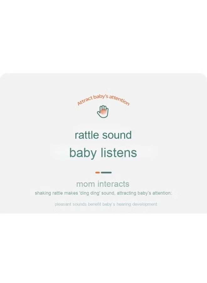 Baby Soft Rattle Toys for Newborns, Plush Rattle Stuffed Animals Hand Grip Rattle Set Molar Teether Rings Early Educational Toy  - Image 3