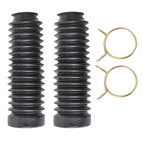 munirater A Pair Front Fork Shock Boots Replacement for Honda ATC Big Red 250ES 19851987 Black - Image 1