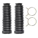 munirater A Pair Front Fork Shock Boots Replacement for Honda ATC Big Red 250ES 19851987 Black - Image 2