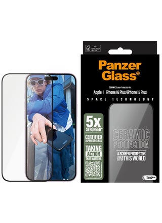 PanzerGlass® Ceramic Screen Protector for Apple iPhone 16 Plus, EasyAligner, 5X Strength Japanese Glass-Ceramics, High Scratch Resistance, Impact Resistant - pzsku/Z4E689DEA229BFDDC5C91Z/45/_/1726034958/49971c23-abd2-469d-9186-a5864be17219