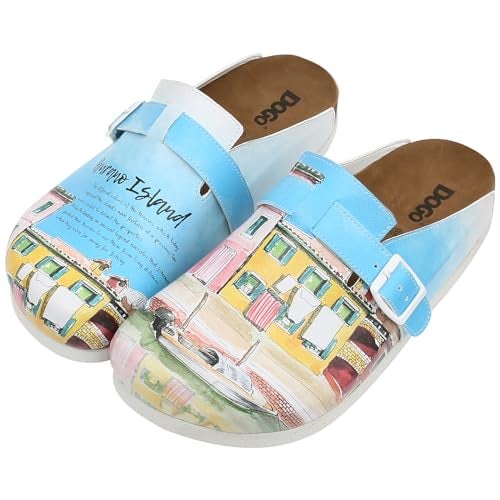 DOGO Clogs for Women – Vegan Leather and Handmade Women’s Mules & Clogs Bruna Island Design, Size 8 - Image 1