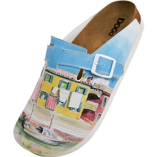 DOGO Clogs for Women – Vegan Leather and Handmade Women’s Mules & Clogs Bruna Island Design, Size 8 - Image 5