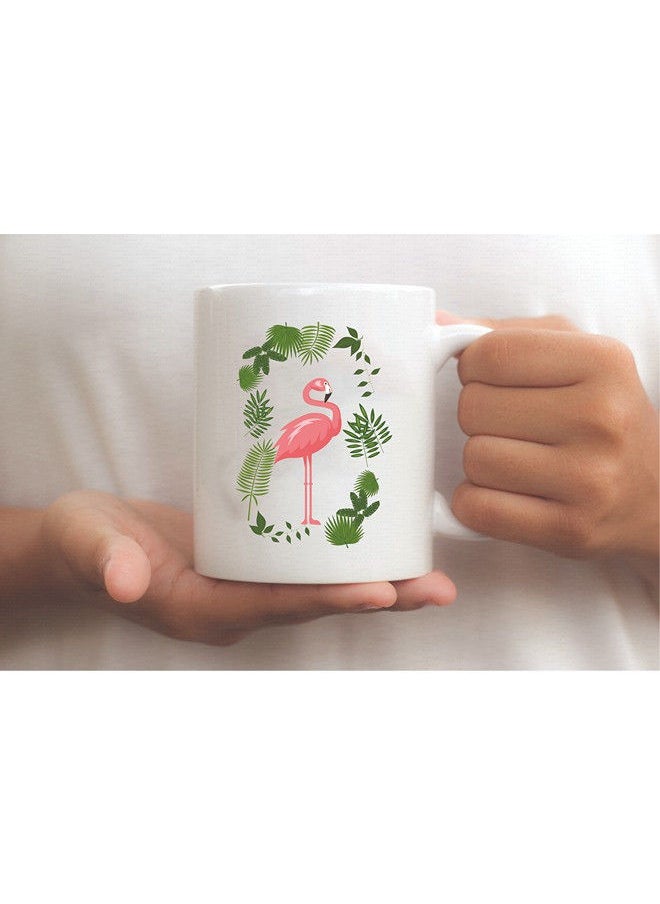 Giftmate Giftmate Flamingo Mug White Ceramic Coffee Mug Gifts for Friends Cute Coffee Mugs  - Image 2