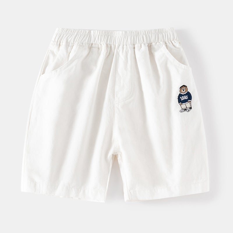 Summer Shorts For Middle And Large Children Summer Clothes For Children And Babies Cartoon Embroidered Casual Shorts - Image 4