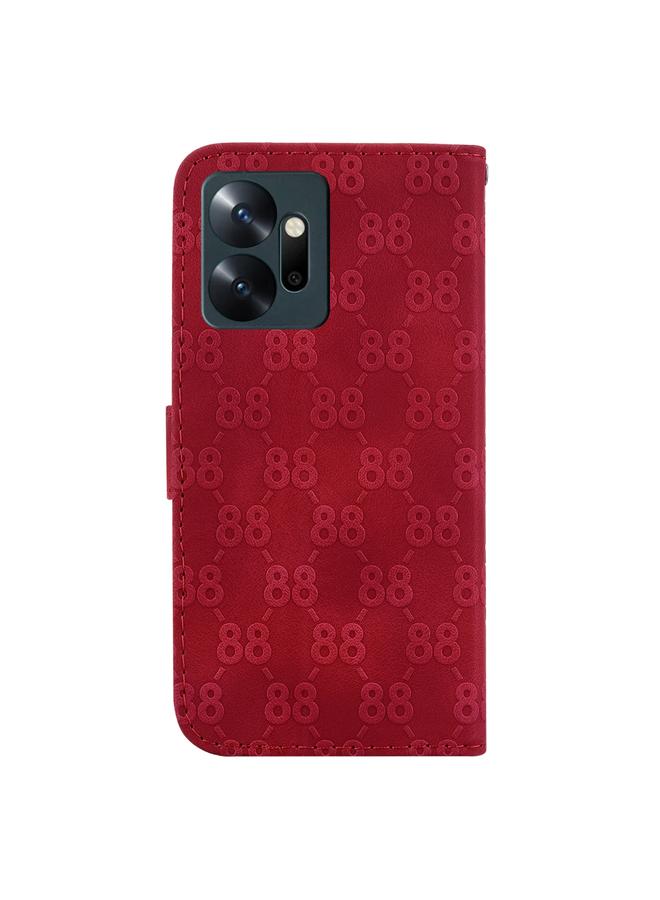 Zaboon Case For Infinix Zero 20 / X6821 Double 8-shaped Embossed Leather Phone Case - Image 3