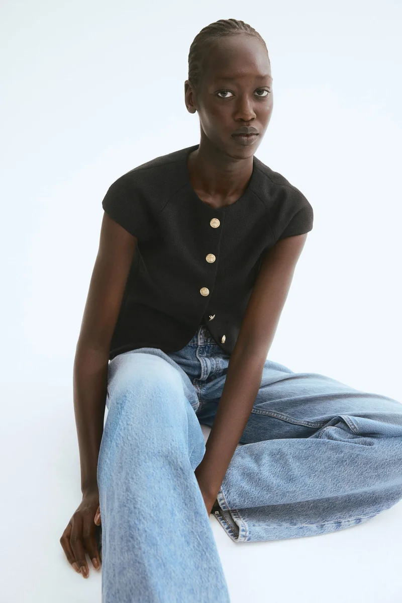 H&M Button-front top