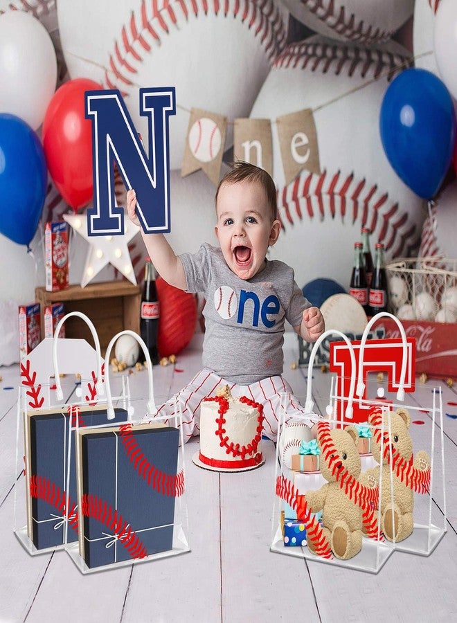 HYMENEX 24Pcs Baseball Gift Bags, Baseball Goodie Bags with Handles Clear PVC Sport Theme Party Favor Bag for Team Competition Birthday Treat Snack Gifts - Image 5