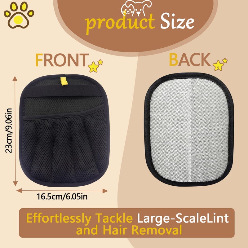 bggmn Pet Hair Removal Glove, Electrostatic Five-Finger Design, Reusable Fur Remover for Cats, Dogs, Couch, Carpet, Car Seat (1PCS) - Image 2