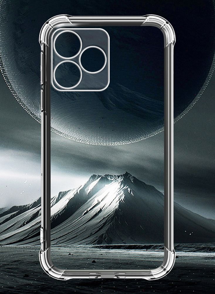 Realme C53 / Realme Narzo N53 Clear Cover Case Soft Transparent TPU Shock Absorbent Reinforced Corner Full Camera Protection Cover For Realme C53 / Narzo N53 Clear - Image 2