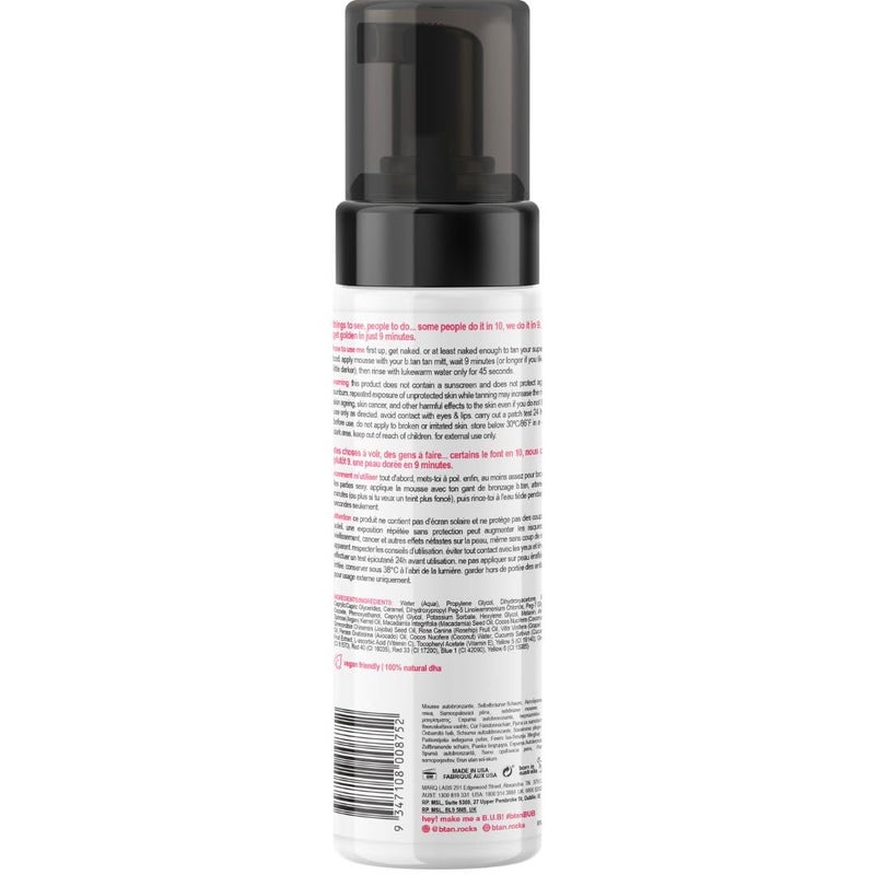 b tan b.tan Pre-Shower Self Tanner Mousse | Ain't Nobody Got Time for That - Fast, 9 Minute Express Sunless Tanning Foam, No Fake Tan Smell, No Added Nasties, Vegan, Cruelty Free, 6.7 Fl Oz - Image 2