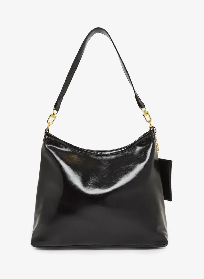 Styli Black Hobo Shoulder Bag