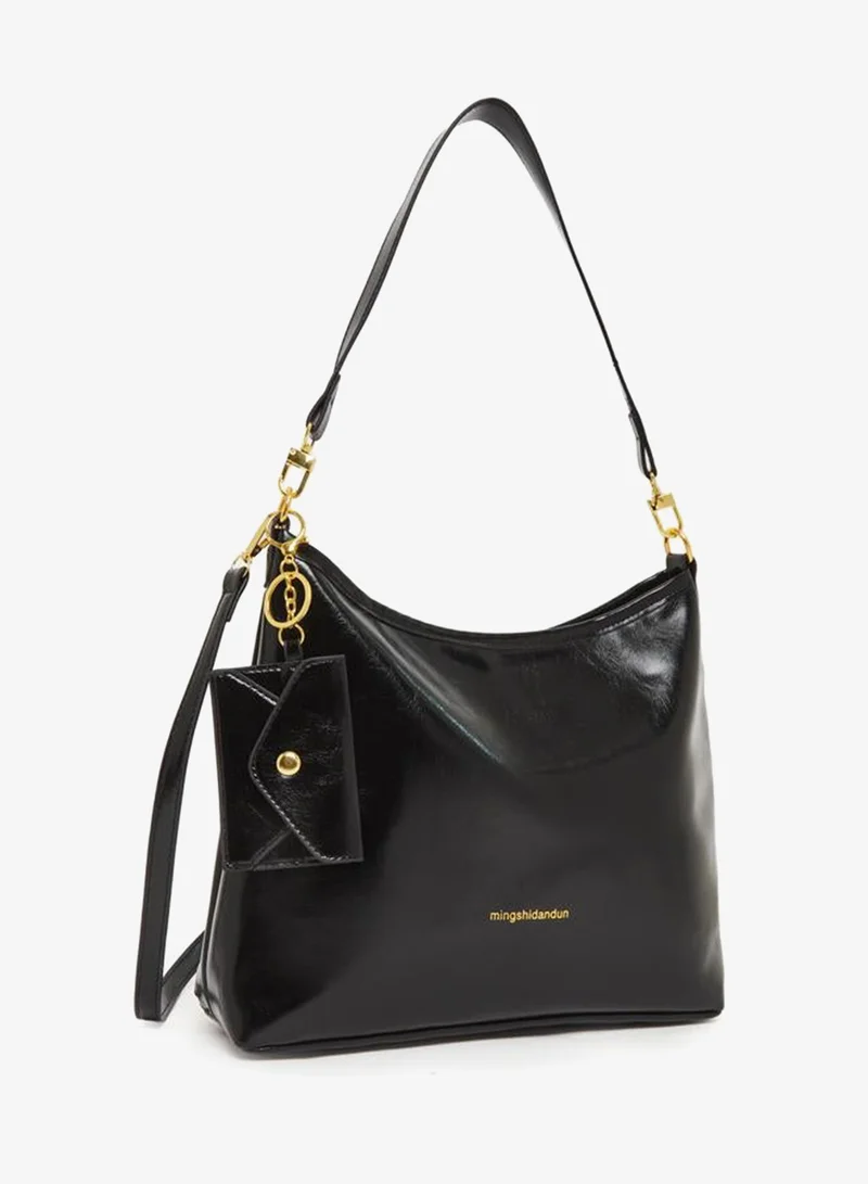 Styli Black Hobo Shoulder Bag