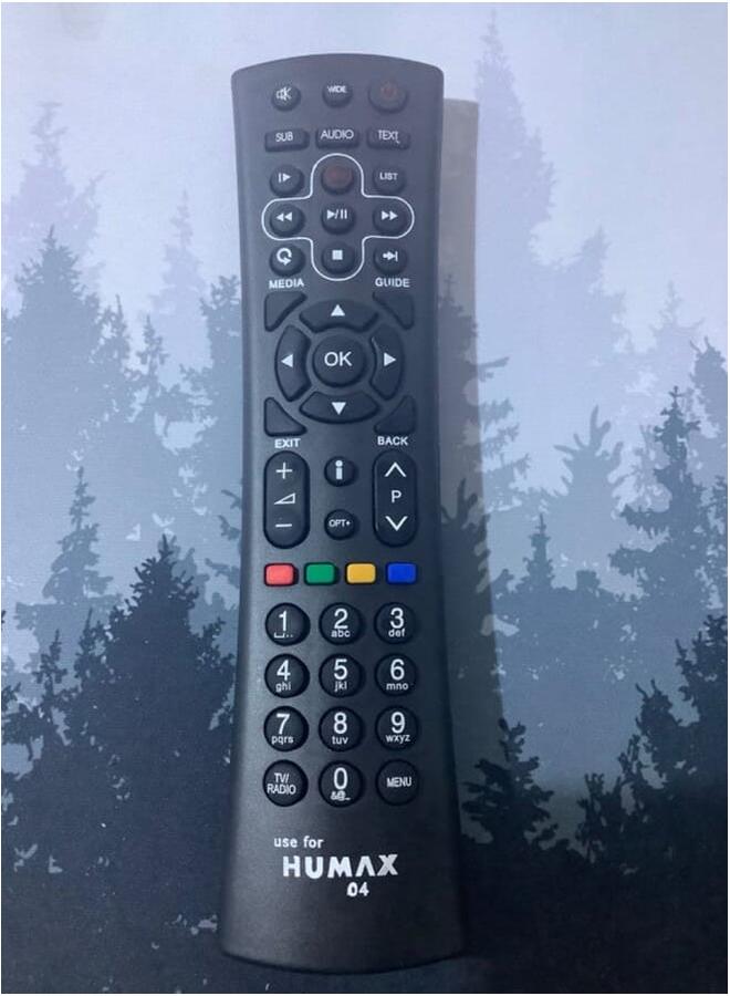 Humax Remote Control For Humax Receivers H04 Black - Image 2