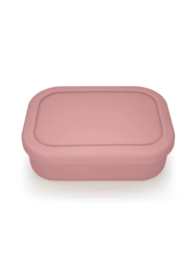Mix & More Collapsible Silicone Bento Lunch Box ‒ Portable, Leak‑Proof Food Storage Container - Red - Image 1