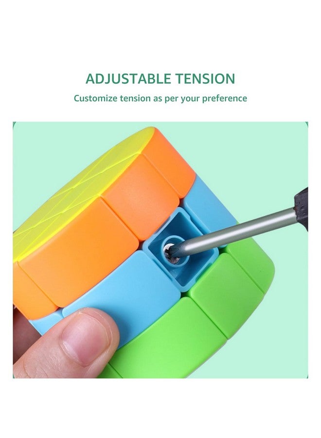 Cubelelo Drift Column 3x3 Stickerless Speedcube Puzzle | Unique Cylindrical Speed Cube | Ultimate Stress Buster & Brainstorming Challenge for Kids & Adults | Smooth, Fast Puzzle for All Skill Levels - Image 5