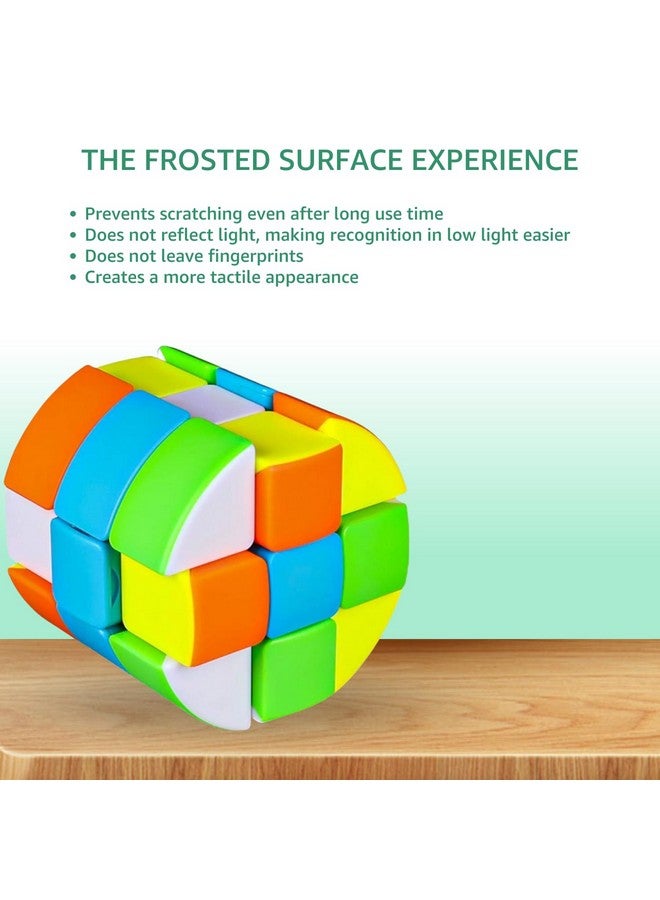 Cubelelo Drift Column 3x3 Stickerless Speedcube Puzzle | Unique Cylindrical Speed Cube | Ultimate Stress Buster & Brainstorming Challenge for Kids & Adults | Smooth, Fast Puzzle for All Skill Levels - Image 4