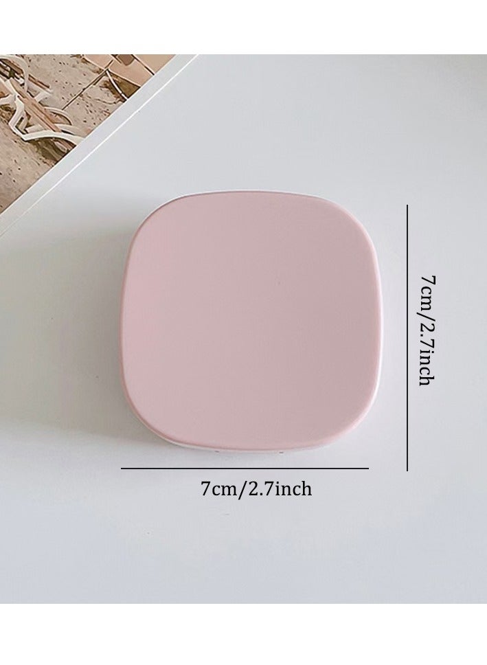 Contact Lens Case, Hard Travel Contact Lenses Box Holder Container Soak Storage Kit Cute With Mirror, Tweezers, Remover Tool Stick, Eye Contact Case Container Holder Solution for Daily Outdoor - Image 4