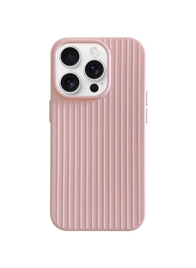 S-TOP Case For iPhone 16 Pro Max Macaroon Tile Stripe TPU Hybrid PC Phone Case - Image 1