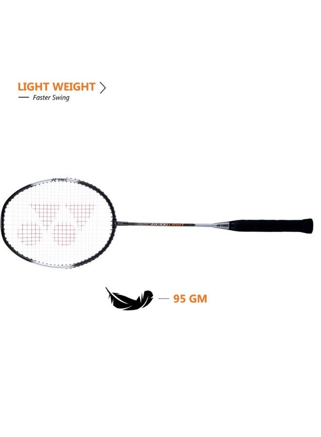 Yonex YONEX ZR 100 LIGHT Grey Strung Badminton Racquet  (Pack of: 1, 400 g)  - Image 3