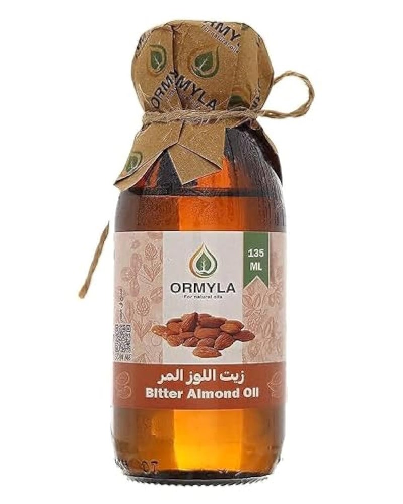 Ormyla Raw Virgin Bitter Almond Oil for Hair, Skin and Body, 135 ml