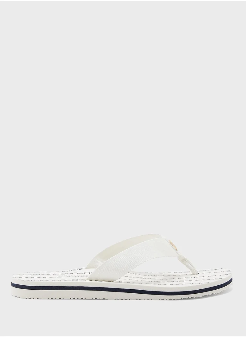 TOMMY HILFIGER Chain Print Thong Flip Flops