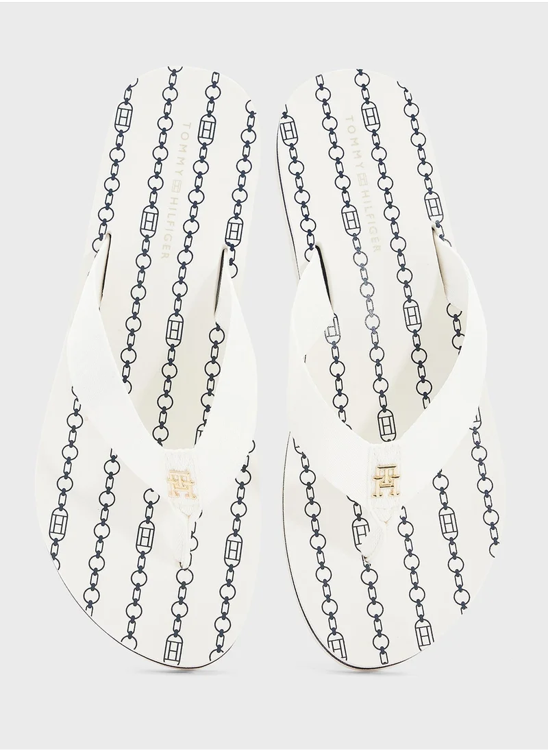 تومي هيلفيغر شبشب بطبعات سلاسل