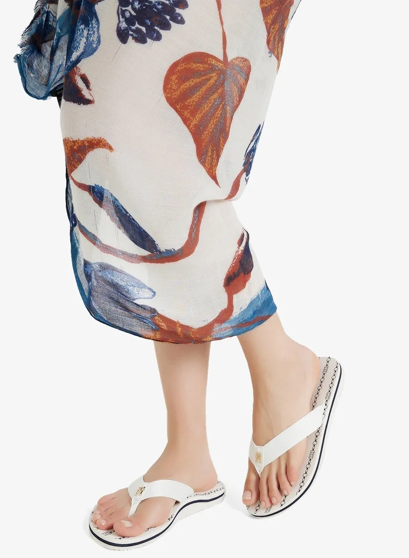 TOMMY HILFIGER Chain Print Thong Flip Flops