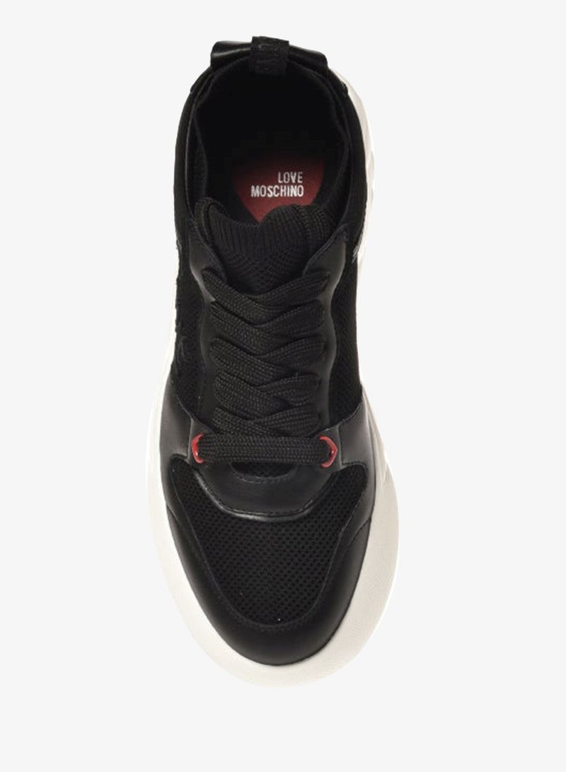 لوف موسكينو سنيكرز برباط وطبقة سفلية - Image 3