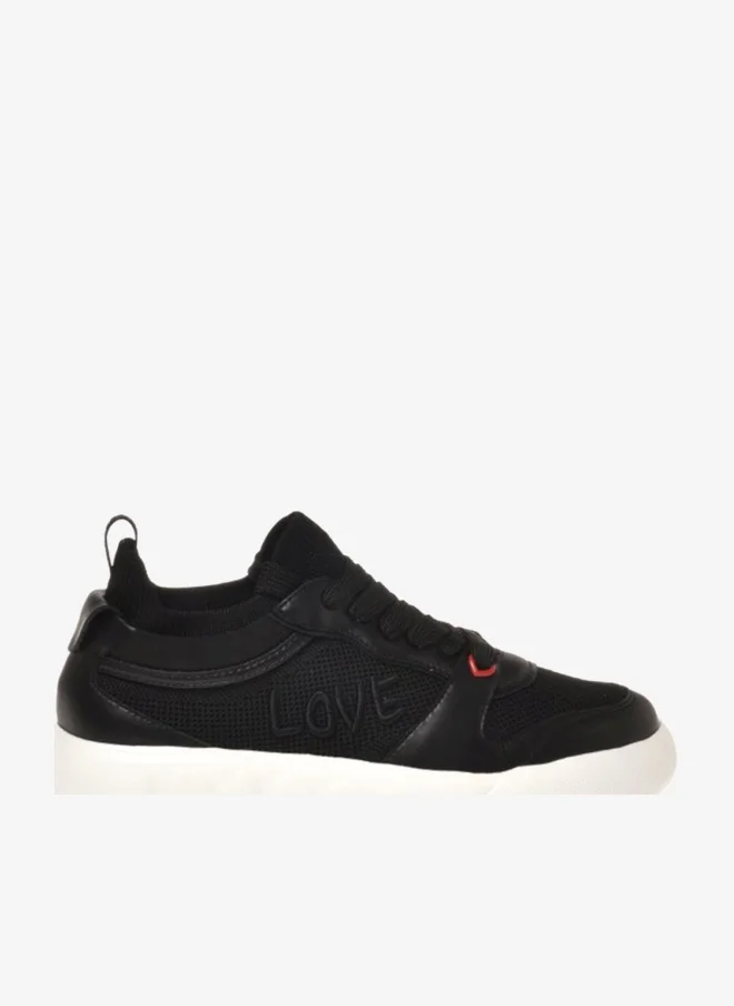 Love Moschino Lace Up Low Top Sneakers
