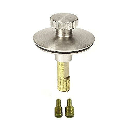 PermaFLOW Lift n Turn, (Twist Close) Bath Tub/Bathtub Drain Stopper Includes 3/8" and 5/16" Fittings Brushed Nickel - Image 3