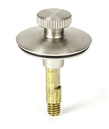 PermaFLOW Lift n Turn, (Twist Close) Bath Tub/Bathtub Drain Stopper Includes 3/8" and 5/16" Fittings Brushed Nickel - Image 2