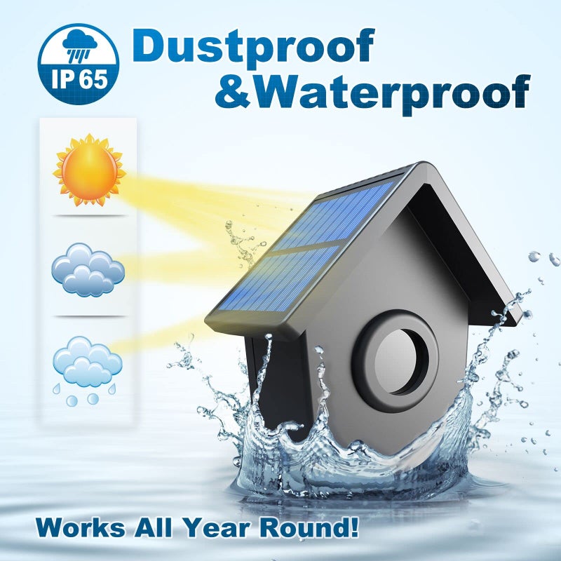 HTZSAFE Driveway Alarm- Driveway Alarms Wireless Outside Weatherproof Solar Motion Sensor&Detector- 1/2 Mile Long Range Driveway Alarm System- 1 Receiver + 2 Sensors - Image 4