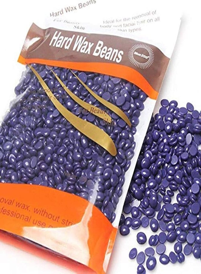 Alku Hard Wax Beans for Hair Removal, Professional Body and Facial Waxing, Purple, 300 g - Image 1