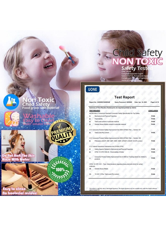 ROKKES Kids Makeup Kit for Girl -Kids Makeup Kit Toys for Girls Make Up for Little Girls,Non Toxic Toddlers Pretend Cosmetic Kits,Child Play Makeup Set, Age 3-12 & Up Year Old Children Gift - Image 3