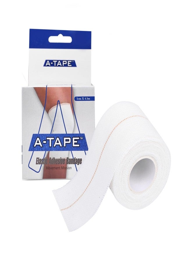 الشريط ضمادة لاصقة قطنية عالية المرونة من A-TAPE لتوفير راحة وضغط فائقين، ودعم للتعافي من الإصابات الرياضية (عبوة من قطعتين) (5 سم × 4.5 م) - Image 2