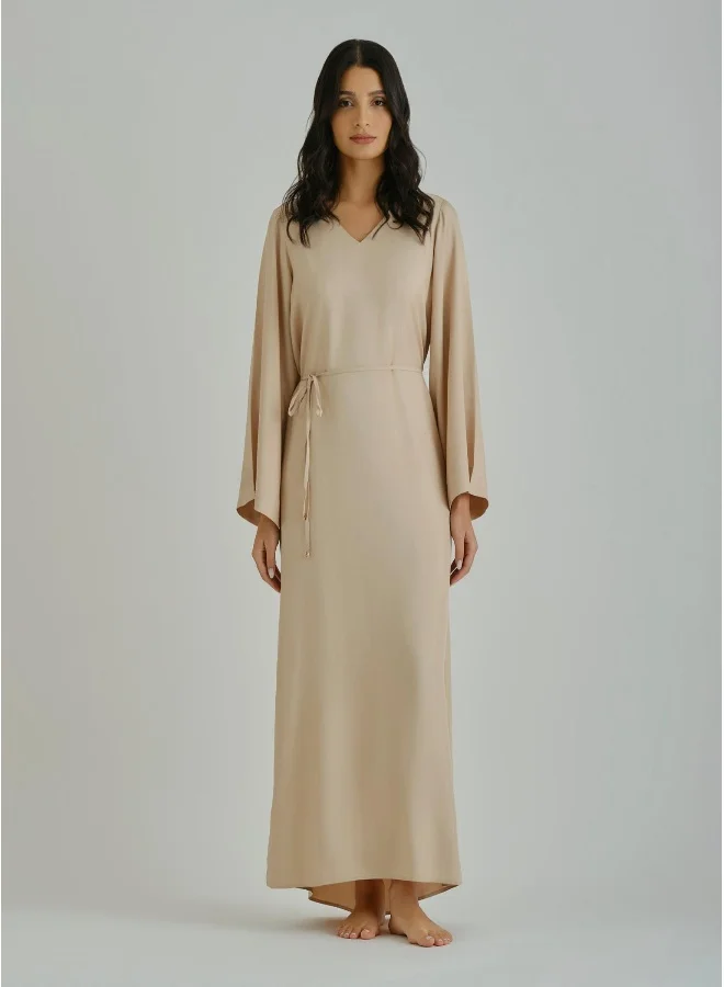 GANT Beige V-Neck Dress