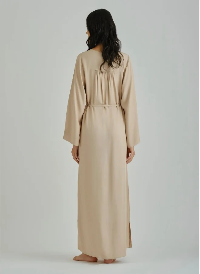 GANT Beige V-Neck Dress