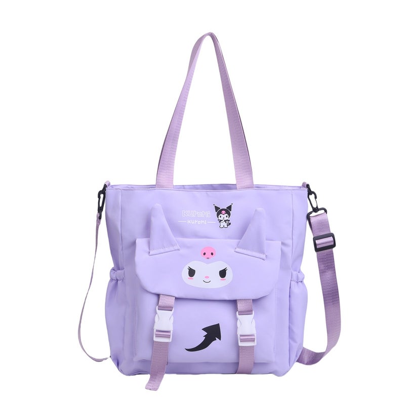 Large Capacity Cartoon Girl'S Cute Backpack Simple Shoulder Bag Crossbody Bag Portable Walking Bag - Image 1