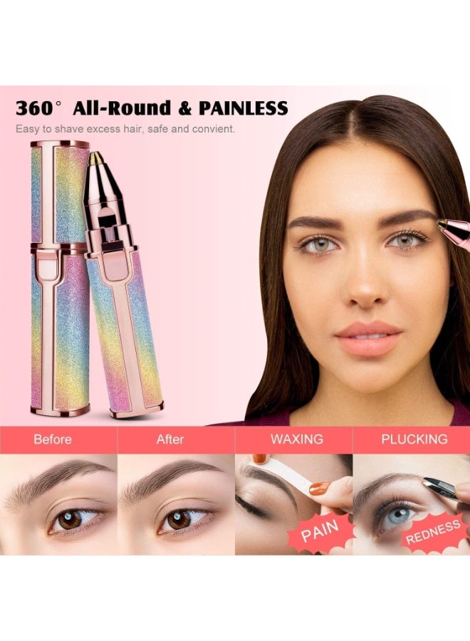Flawless HX-203 Women's Eyebrow Trimmer for Facial Hair Removal - 2-in-1 Shaver, Lipstick Shape Suitable for Face and Body, Portable and Quick to Use - Image 4